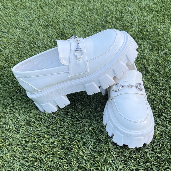 Princess Polly Shoes - Princess Polly White Platform Shoes